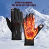 ANJMEICH Wholesale Amazon Men's Winter Custom Glove Waterproof Warm Windproof and Antiskid Cycling Sports Racing Gloves (Gray, XL) view 2