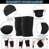 Hungdao 2 Set Volleyball Knee Pad and Arm Sleeve Volleyball Accessories Stuff Forearm Elbow Sleeve Wrist Guard with Protection Pad and Thumb Hole for Women Men Adult view 4