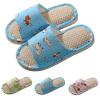 Sandals for Girls Size 2 Big Kid Toddler House Slippers For Boys Open Toe Cotton Linen Map Girls Sandals view 4
