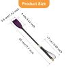 Coolrunner Riding Crop for Horse, 18 Inch Horse Whip with PU Leather Equestrianism Horse Crop Double Slapper Horse Whip Black Crops for Horses (Purple) view 2