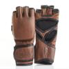Modest Vintage Player, PRO Heritage Brown Leather MMA Gloves (Large/XL) - Genuine Full Grain Leather view 1
