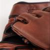 Modest Vintage Player, PRO Heritage Brown Leather MMA Gloves (Large/XL) - Genuine Full Grain Leather view 3