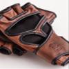 Modest Vintage Player, PRO Heritage Brown Leather MMA Gloves (Large/XL) - Genuine Full Grain Leather view 4