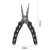 XIXIDIAN Fishing Pliers, Fish Lip Gripper with Lanyard & Sheath, Multifunctional Fishing Pliers Set, Fishing Pliers Hook Remover Split Ring for Angler Friends or Family (Color : Blue) view 2