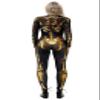 Honeystore Women's Skeleton Tight 1-Piece Jumpsuit Halloween Party Bodysuit Outfit BAX-199 M view 2
