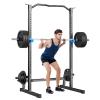BEKING Squat Rack,All-in-ONE Power Rack Cage with Pull Up Bar,Adjustable Power Cage with Barbell Rack & Weight Plate Storage,Strength Training Workout Station for Home Gym Fitness,Space-Saving Design view 1