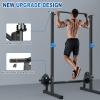 BEKING Squat Rack,All-in-ONE Power Rack Cage with Pull Up Bar,Adjustable Power Cage with Barbell Rack & Weight Plate Storage,Strength Training Workout Station for Home Gym Fitness,Space-Saving Design view 4