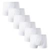 Winging Day Boys' Pure Cotton 6-Pack white Boxer Brief Underwear Size 10T view 1