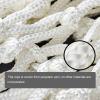 ALALAL 4 Pcs White Premium Quality Professional Basketball Net Replacement Bold Polyester Woven Rope Basketball Hoop Nets Fits Standard Indoor or Outdoor Rims 12 Loops21inch view 2