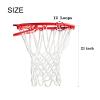 ALALAL 4 Pcs White Premium Quality Professional Basketball Net Replacement Bold Polyester Woven Rope Basketball Hoop Nets Fits Standard Indoor or Outdoor Rims 12 Loops21inch view 3