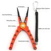 XIXIDIAN Fishing Pliers, Fish Lip Gripper, Muti-Function Fishing Pliers Hook Remover Split Ring with Sheath and Lanyard for Angler Friends or Family (Color : Yellow) view 3