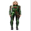 Honeystore Women's Skeleton Tight 1-Piece Jumpsuit Halloween Party Bodysuit Outfit BAX-194 L