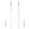 Aoneky Permanent Adjustable Volleyball Post System - Complete Set with 2 Steel Poles & Ground Sleeves, 6 Height Settings (5.08-7.97 ft) for Badminton & Volleyball, Includes Winch for In-Ground Install view 1