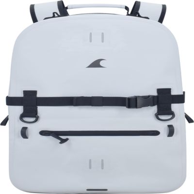 Breakwater Supply Fogland Waterproof IP68 Submersible Backpack | Laptop Sleeve & Airtight Zippers for Outdoors, Travel, Boating, Kayaking, Surfing, Floating Dry Bag, Unisex, TPU (Fog White, 25L)