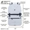 Breakwater Supply Fogland Waterproof IP68 Submersible Backpack | Laptop Sleeve & Airtight Zippers for Outdoors, Travel, Boating, Kayaking, Surfing, Floating Dry Bag, Unisex, TPU (Fog White, 25L) view 4
