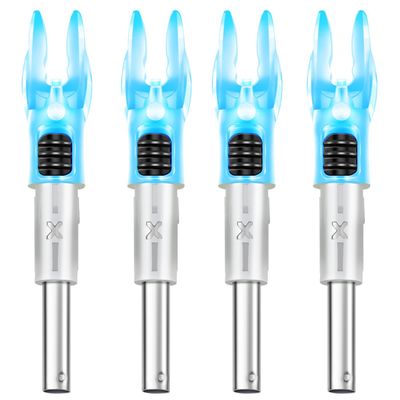 DEEPOWER X Lighted Nocks for Arrows .204/.233/.244/.246 with ON/Off Switch with H, S, GT Bushings