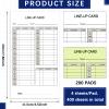 Geyee 50/100/200 Baseball Softball Lineup Cards 4.52 x 7.86 Inch Lineup Sheet Games with Player Roster Baseball Scorebook Coaching Accessories for Coaches Umpires, 4 Part Carbonless Copies(50 Sets) view 2