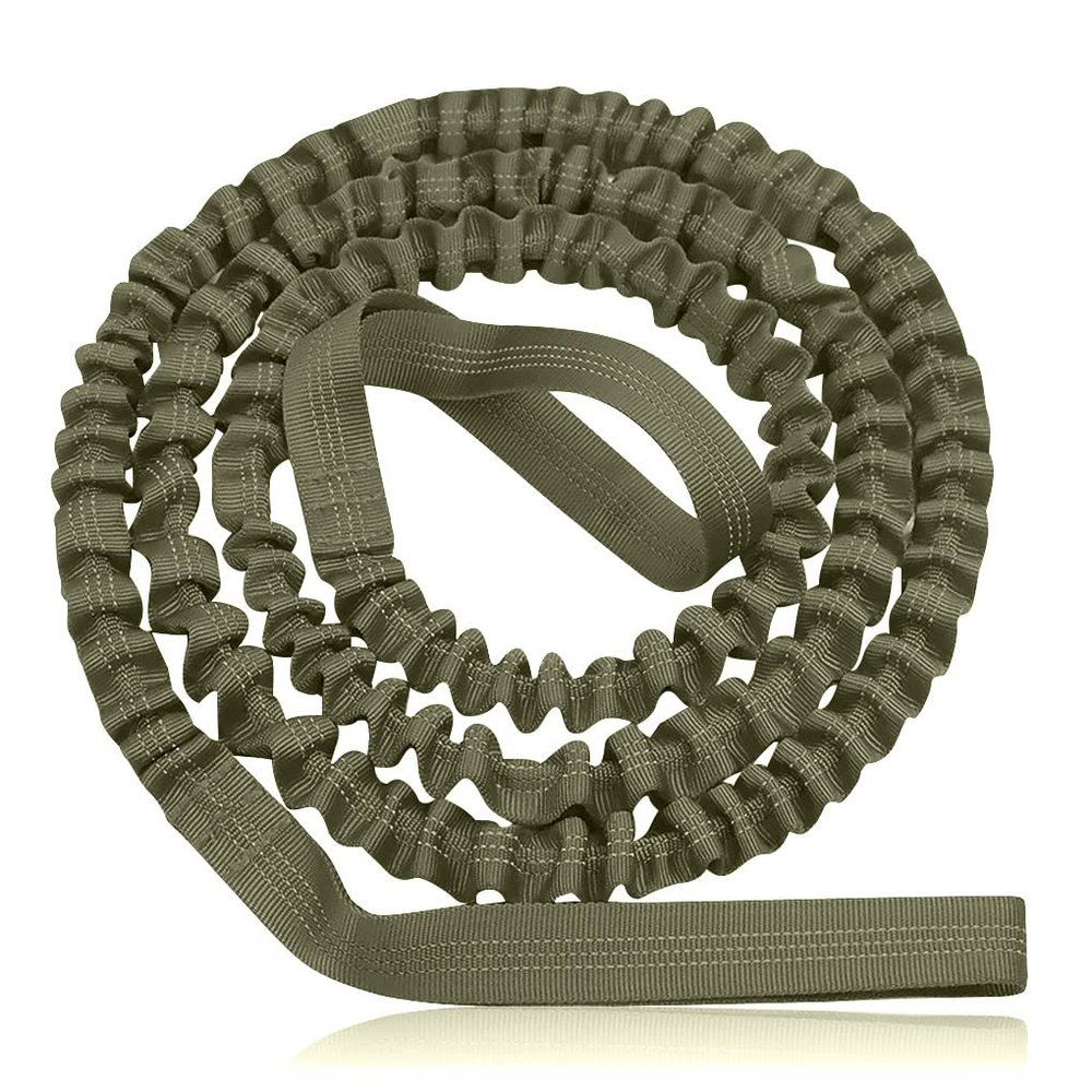 Bicycle Tow Rope for Kids, The Original Bike Bungee Tow Rope for Kids,MTB & Cycling Stretch Pull Strap Compatible with All Mountain Bikes, ArmyGreen