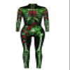Honeystore Women's Skeleton Tight 1-Piece Jumpsuit Halloween Party Bodysuit Outfit BAX-194 M view 4