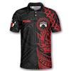 PRIMESTY Men's Custom Bowling Polo Shirts, Personalized Team Jerseys, Classic Fit, Short Sleeve, Collared, Style12 view 2