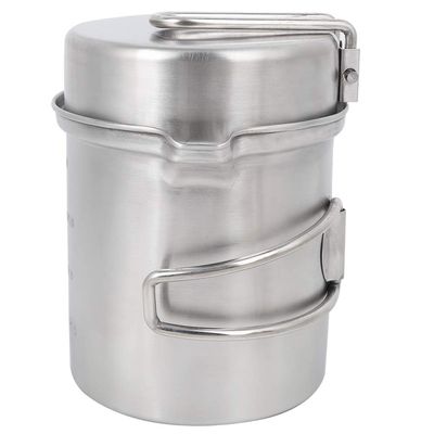 Leapiture Outdoor Mountaineering Pot, Small Camping Pot, Portable Cooking Pot Backpacking Cookware Pot and Pan for Hiking Camping Mountaineering