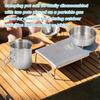 Leapiture Outdoor Mountaineering Pot, Small Camping Pot, Portable Cooking Pot Backpacking Cookware Pot and Pan for Hiking Camping Mountaineering view 4