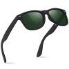 FEIDUSUN Sunglasses Men Polarized Sunglasses for Mens and Womens,Black Retro Sun Glasses Driving Fishing UV Protection view 1
