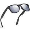 FEIDUSUN Sunglasses Men Polarized Sunglasses for Mens and Womens,Black Retro Sun Glasses Driving Fishing UV Protection view 1
