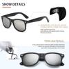 FEIDUSUN Sunglasses Men Polarized Sunglasses for Mens and Womens,Black Retro Sun Glasses Driving Fishing UV Protection view 3