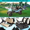 10L0L Golf Cart Seat Covers Compatible with EZGO TXT/RXV & Club Car DS/Precedent, Non-Slip Golf Cart Towel for 2/4 Person Seats, Universal Accessories for Seat Blanket (50 x 30 Inches)-Dark Gray view 3