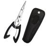 Sxdthy Stainless Steel Fishing Pliers, Fishing Tackle Kit, Fishing Multitool Hook Remover for Fishermen (Color : Black) view 1