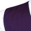 ZEROYAA Men's Hipster Urban Design 3 Pockets Business Formal Dress Vest for Suit Tuxedo ZLSV16-Dark Purple XX-Large view 4