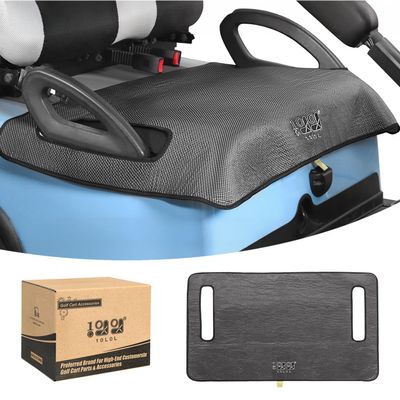 10L0L Golf Cart Seat Covers Compatible with EZGO TXT/RXV & Club Car DS/Precedent, Non-Slip Golf Cart Towel for 2/4 Person Seats, Universal Accessories for Seat Blanket Upholstery(50 x 30 Inches)-Gray