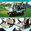 10L0L Golf Cart Seat Covers Compatible with EZGO TXT/RXV & Club Car DS/Precedent, Non-Slip Golf Cart Towel for 2/4 Person Seats, Universal Accessories for Seat Blanket Upholstery(50 x 30 Inches)-Gray view 4