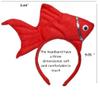TIKSON Halloween Fish Marine Life Coloful Goldfish Headband Red view 2