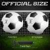 HyDren 12 Packs Soccer Ball with Pump Official Size Soccer Ball for Indoor Outside Training Practice Sport Gift Charity Donation(Size 5,Black, White) view 2