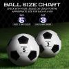 HyDren 12 Packs Soccer Ball with Pump Official Size Soccer Ball for Indoor Outside Training Practice Sport Gift Charity Donation(Size 5,Black, White) view 3