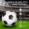HyDren 12 Packs Soccer Ball with Pump Official Size Soccer Ball for Indoor Outside Training Practice Sport Gift Charity Donation(Size 5,Black, White) view 4