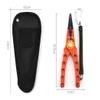 XIXIDIAN Fishing Pliers, Fish Lip Gripper, Muti-Function Fishing Pliers Hook Remover Split Ring with Sheath and Lanyard for Angler Friends or Family (Color : Orange) view 2