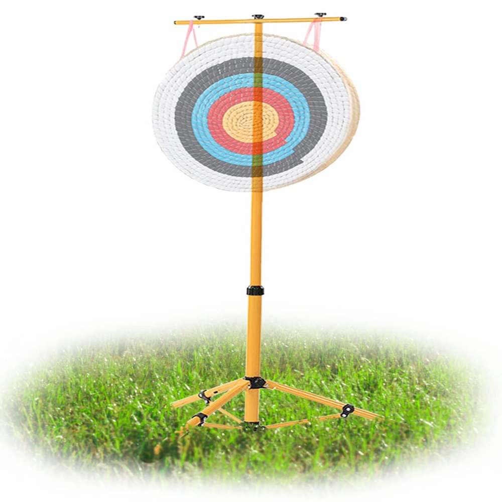 Meuiosd Archery Target Stand Portable Target Holder for Grass Target & Point Bag Archery Target