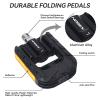 KABON Folding Bike Pedals, Bicycle Foldable Pedals with Aluminum, Universal 9/16 inch Non-Slip Cycling Pedals for Folding Bike, BMX Bike, Road Bike, Mountain Bike view 3