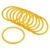 PATIKIL Carnival Ring-Toss Rings 8cm ID, 12 Pack Plastic Small Hoop for Outdoor Party Favor Game Booth, Yellow view 1