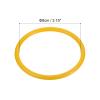 PATIKIL Carnival Ring-Toss Rings 8cm ID, 12 Pack Plastic Small Hoop for Outdoor Party Favor Game Booth, Yellow view 2