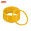 PATIKIL Carnival Ring-Toss Rings 8cm ID, 12 Pack Plastic Small Hoop for Outdoor Party Favor Game Booth, Yellow view 3