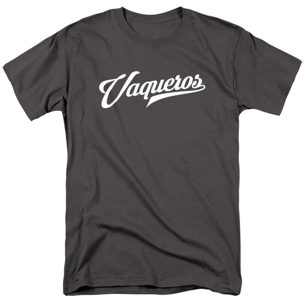 University of Texas Rio Grande Valley Official Vaqueros Script Logo Unisex Adult T Shirt,Charcoal, 5X-Large