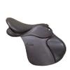 Premium Well Padded Comfortable English Leather Solid Black Light Weight Plastic Tree Jumping Horse Saddle 17 Inch view 1