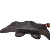 Premium Well Padded Comfortable English Leather Solid Black Light Weight Plastic Tree Jumping Horse Saddle 17 Inch view 3