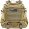 LIMHOO Tactical Backpack for Men Military Molle Bag Hiking Day Pack 27L Army Waterproof EDC Rucksack with USA Flag Patch (Khaki) view 1