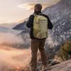 LIMHOO Tactical Backpack for Men Military Molle Bag Hiking Day Pack 27L Army Waterproof EDC Rucksack with USA Flag Patch (Khaki) view 2