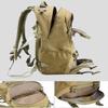 LIMHOO Tactical Backpack for Men Military Molle Bag Hiking Day Pack 27L Army Waterproof EDC Rucksack with USA Flag Patch (Khaki) view 4